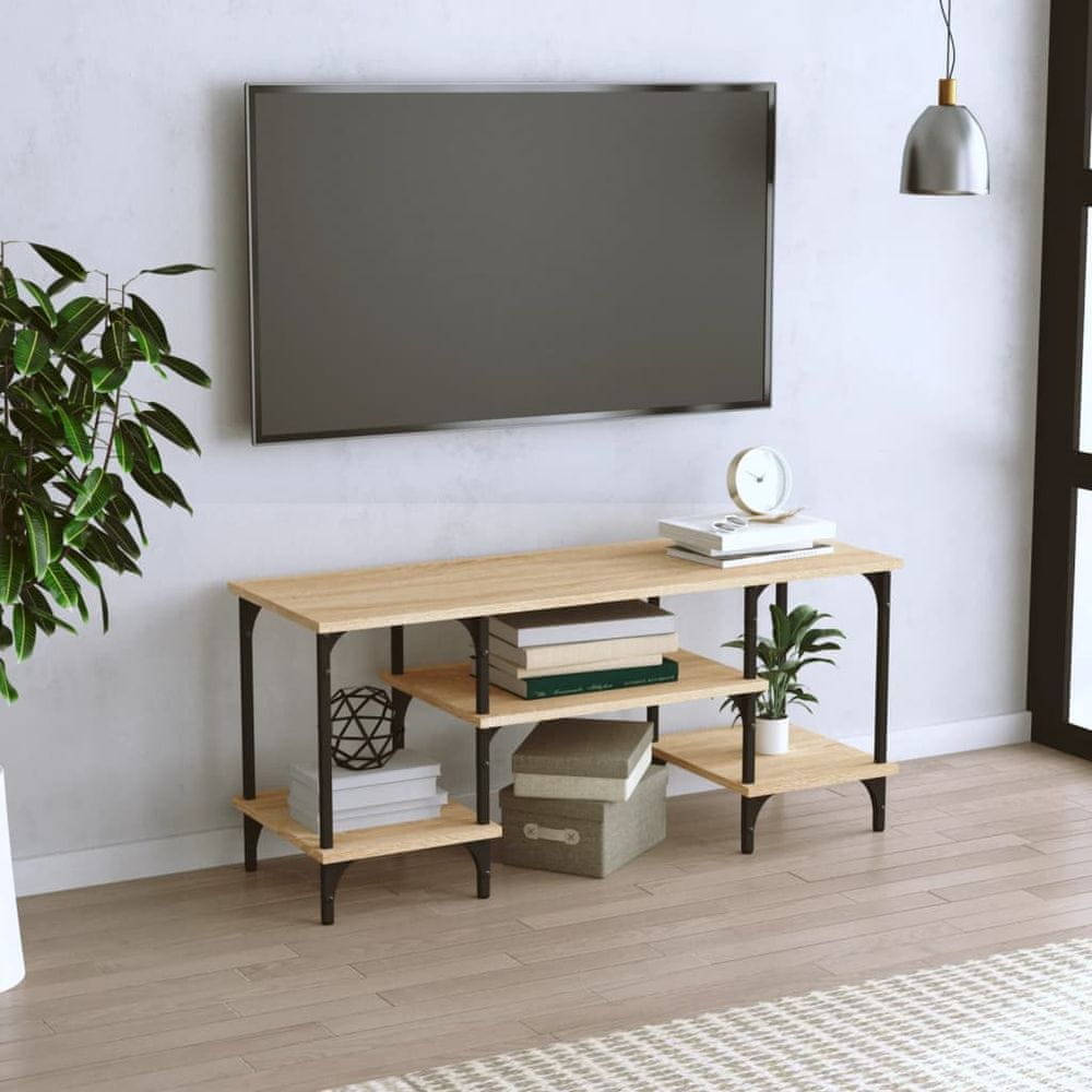 Vidaxl TV skrinka dub sonoma 102x35x45,5 cm kompozitné drevo